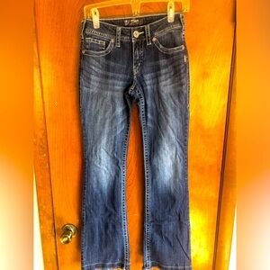 Women’s Silver Dark Blue Jeans